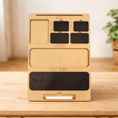 Tabla Lecto Escritura Silabas y Letras Vertical 4 pizarras