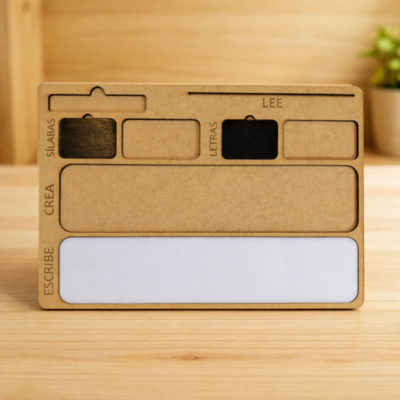 Tabla Lecto Escritura Silabas y Letras Horizontal Rotuladores