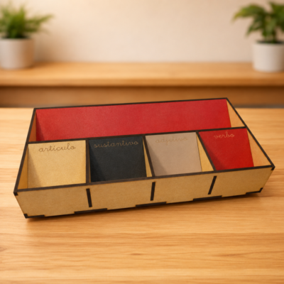 Caja Gramatical - Articulo, Sustantivo, Adjetivo y Verbo