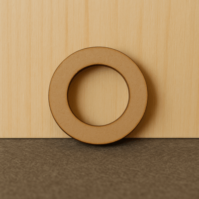 Pack de 30 Anillas de Madera MDF 35mm