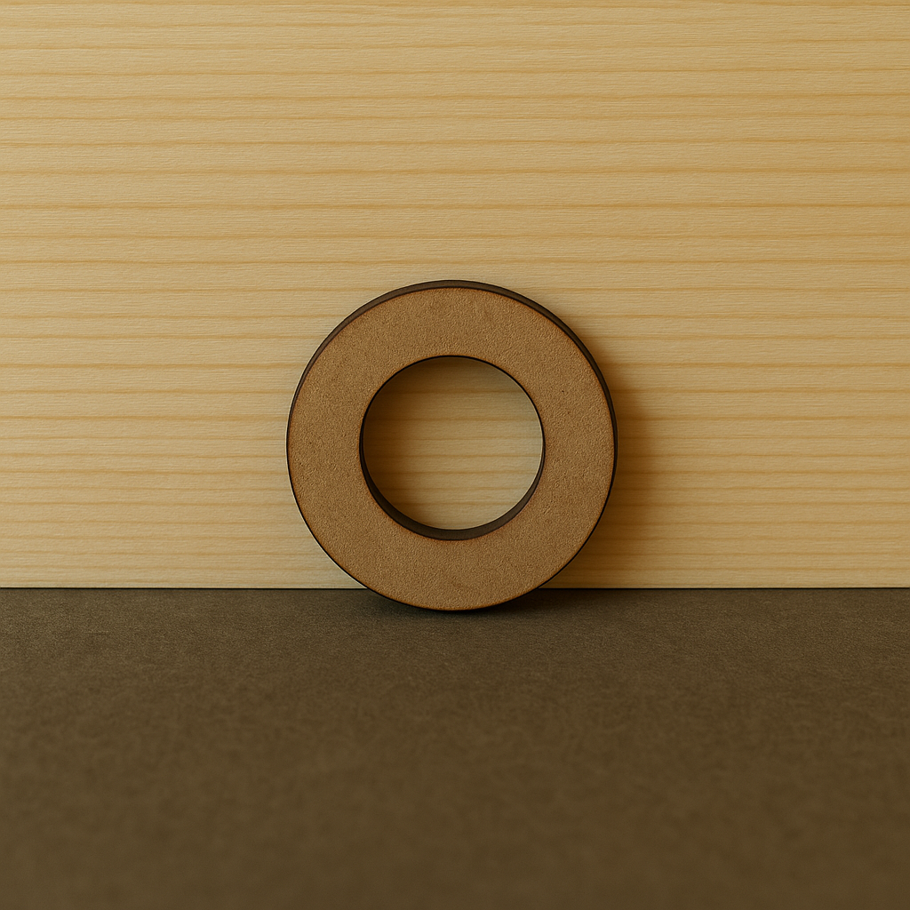 Pack de 30 Anillas de Madera MDF 22mm